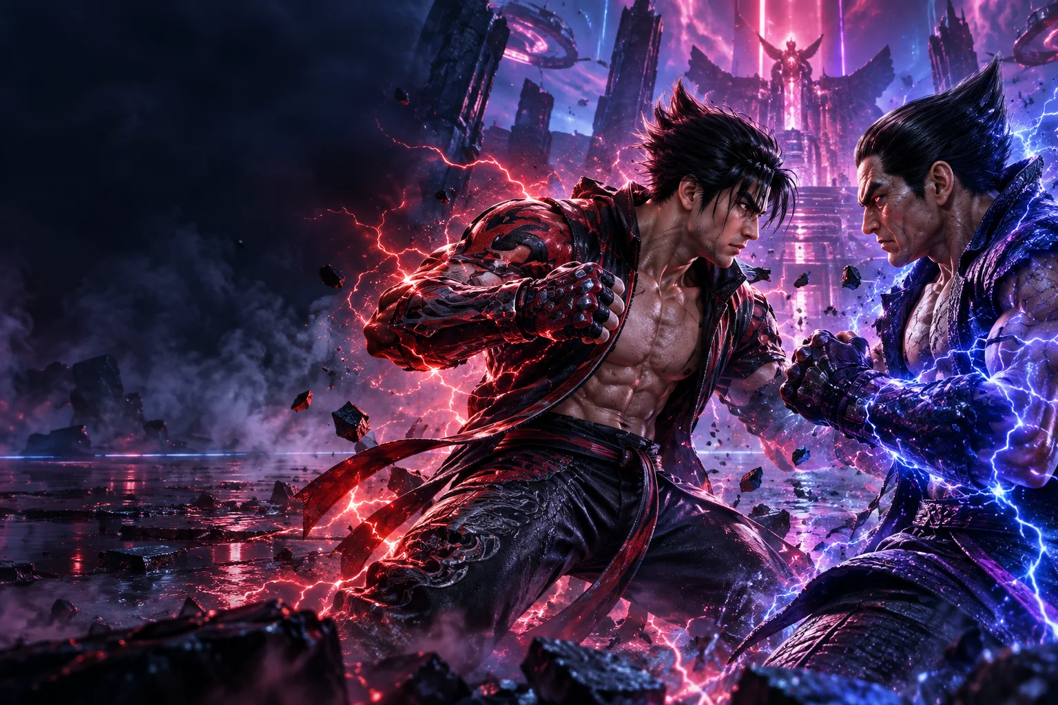 Decorative Tekken arena artwork